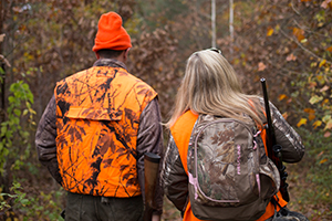 Hunters in hunter orange