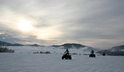 ATVs on snow
